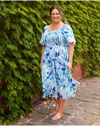 Love Your Wardrobe - Kaia Shirred Bodice Dress