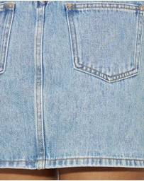 Dazie - Glow Getter Denim Mini Skirt
