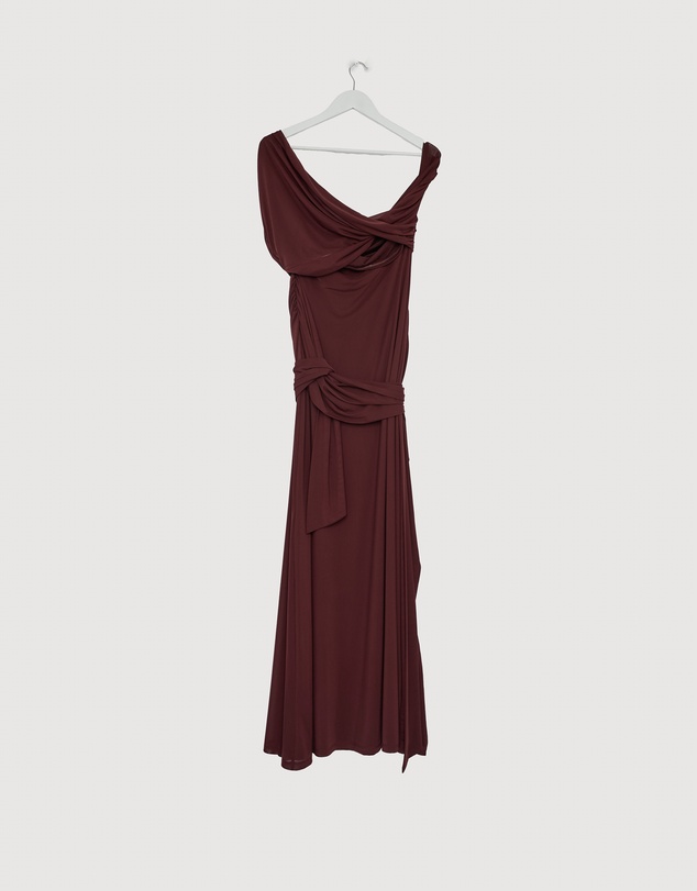 Revibe - Repaired CHANCERY Margot One Shoulder Drape Maxi Dress - AU 14