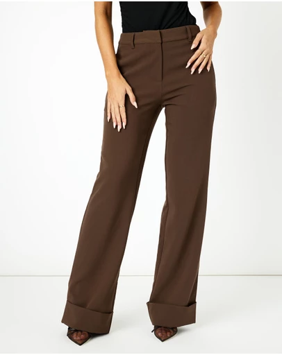 Dazie - Friday Night Fold Up Hem Tailored Pants