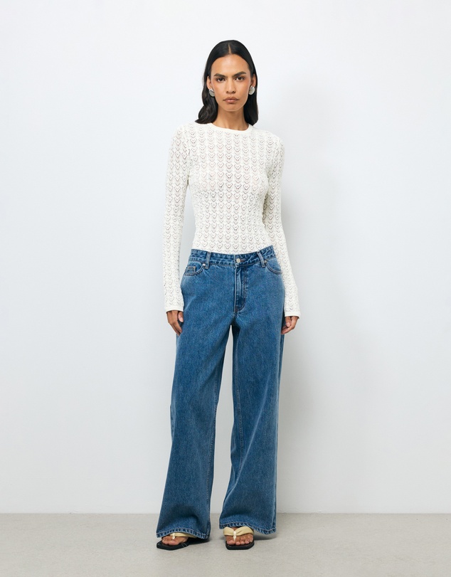 AERE - Tala Lace Knit Top
