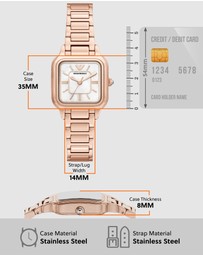 Emporio Armani - Rose Gold Analogue Watch