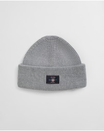 Gant - Ribbed Cotton Blend Beanie