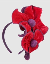 Max Alexander - Red and Purple Racing Fascinator