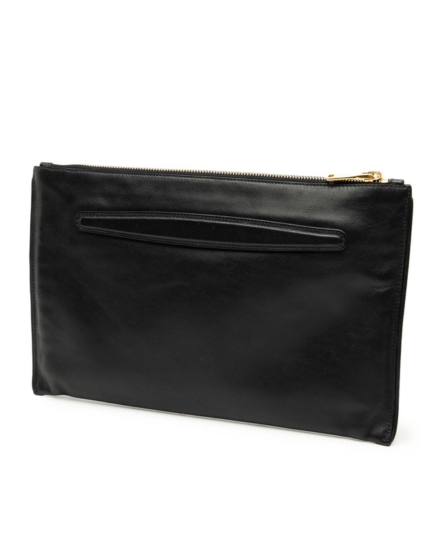 Pre-Loved by Azura Reborn - Pre-Loved Studded Leather Zip Clutch