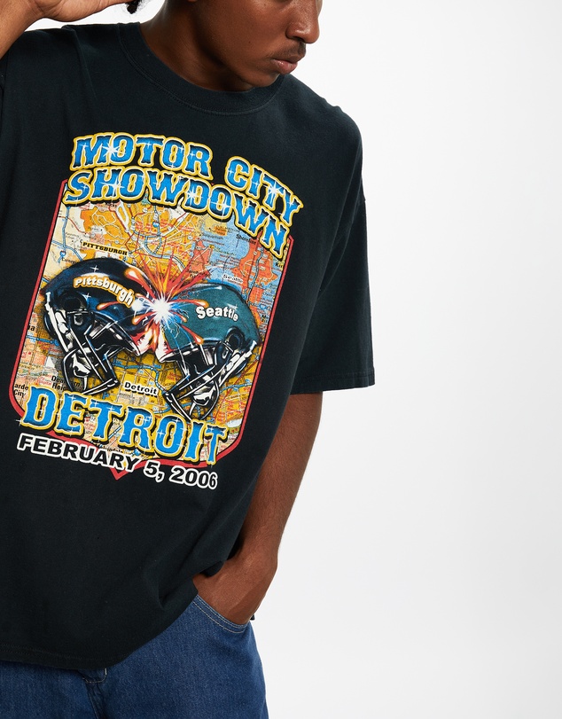 Vintage by The Real Deal - Pre Loved - Vintage Pittsburgh v Seattle Showdown Tee