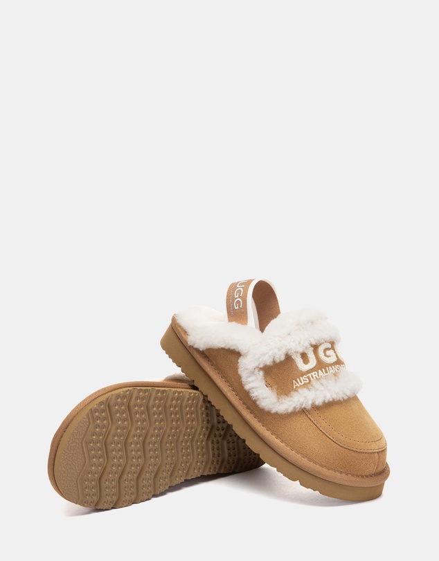 EVERAU - Australian Shepherd Ugg Rilee Kids Cow Suede Upper House Shoes