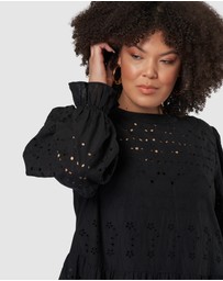 Something 4 Olivia - Billie Broderie Mini Dress