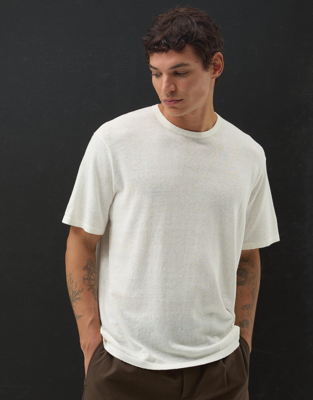 AERE - Linen Blend T-Shirt