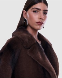 ENA PELLY - Nova Longline Faux Fur Jacket