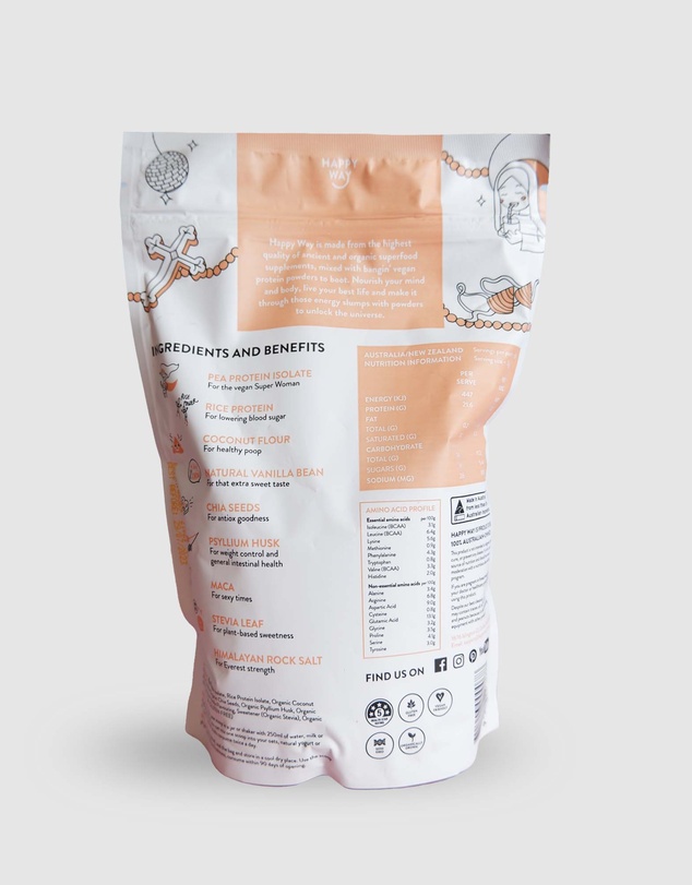 Happy Way - Like a Vegan Vanilla Protein Powder