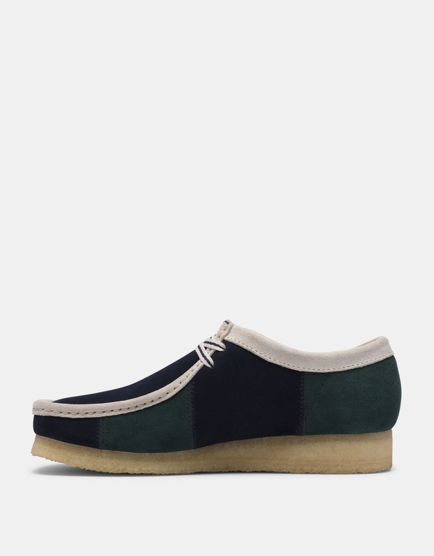Clarks Originals - Wallabee (M) Blue/Green Stripe