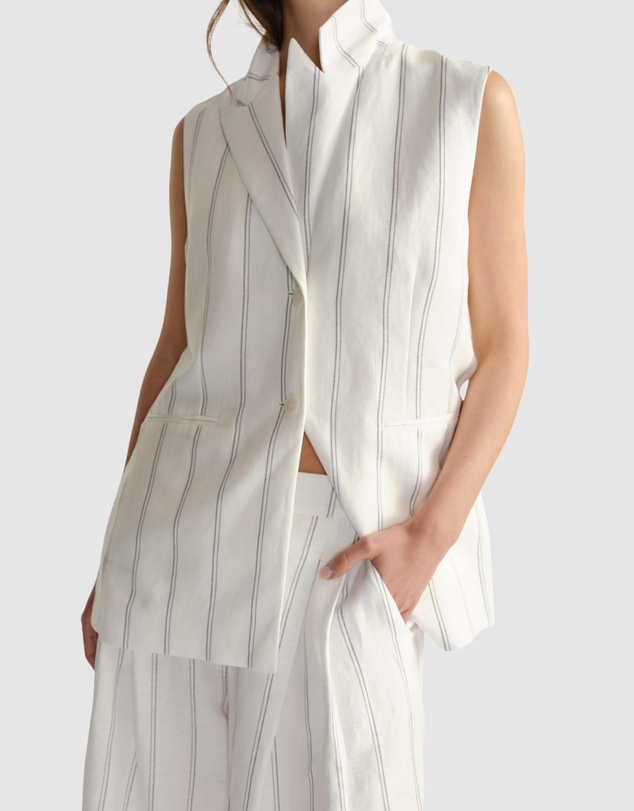 Decjuba - Paige Linen Blend Vest