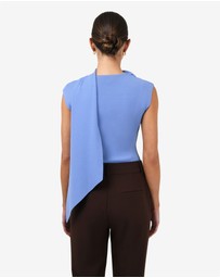 Forcast - Isadora V-Neck Scarf Knit Top