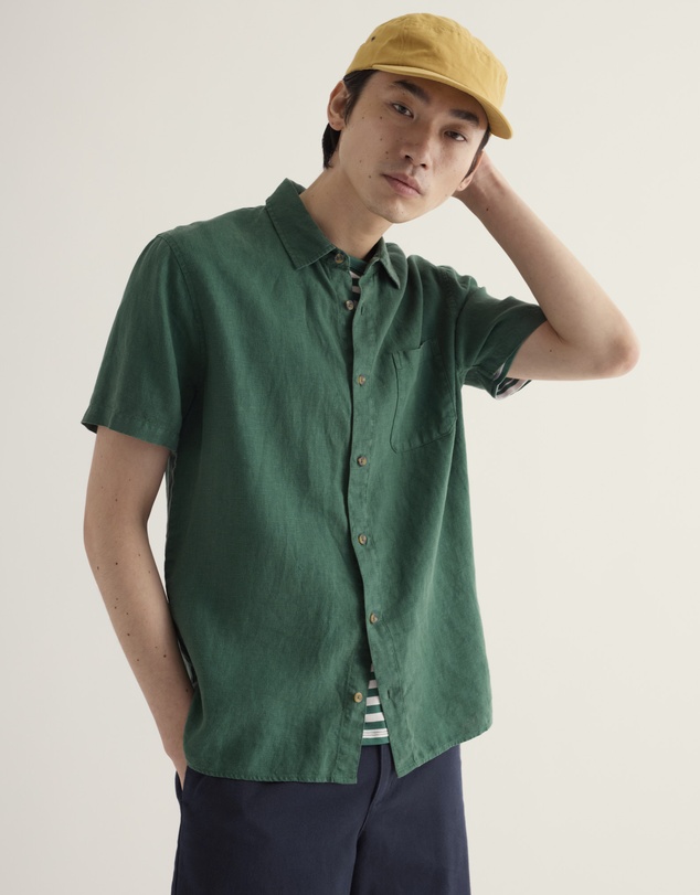 Seasalt - Men's Carne Short Sleeve Linen Shirt