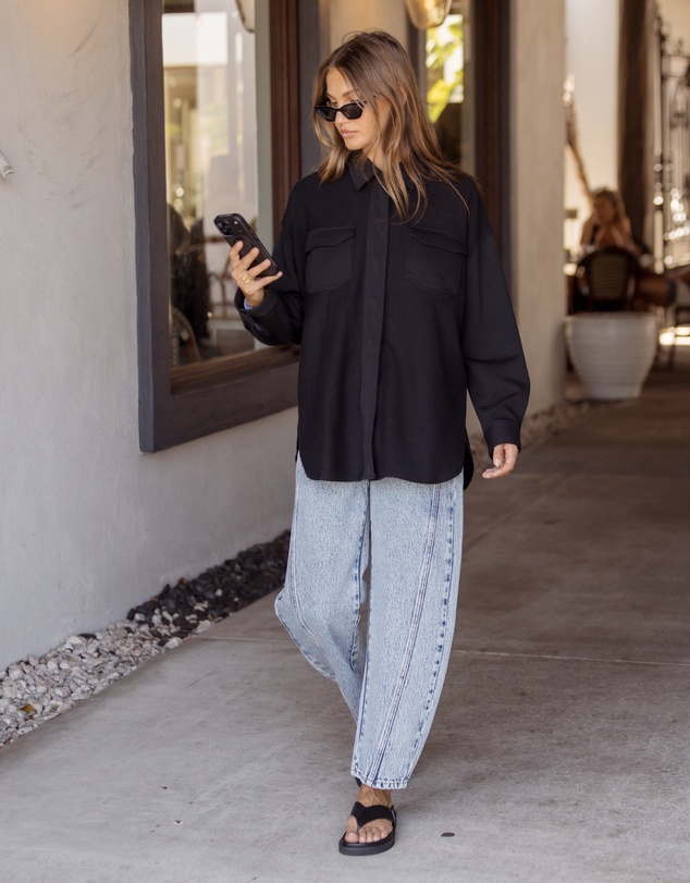 ALEXANDRA - Nelsie Shacket Black