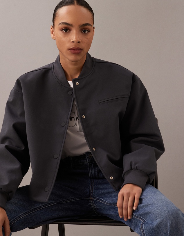 Calvin Klein Jeans - Cropped Bomber Jacket