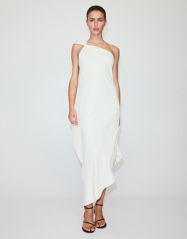 M.N.G - Asymmetrical Dress with Scarf