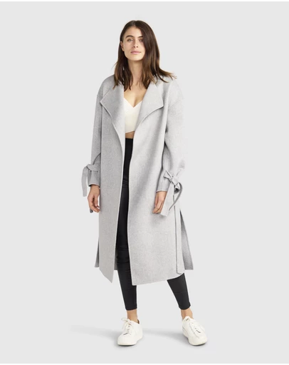 Belle & Bloom - Head Over Heels Collarless Robe Coat