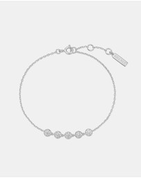 Ania Haie - Ania Haie Silver Pave Multi Beaded Chain Bracelet