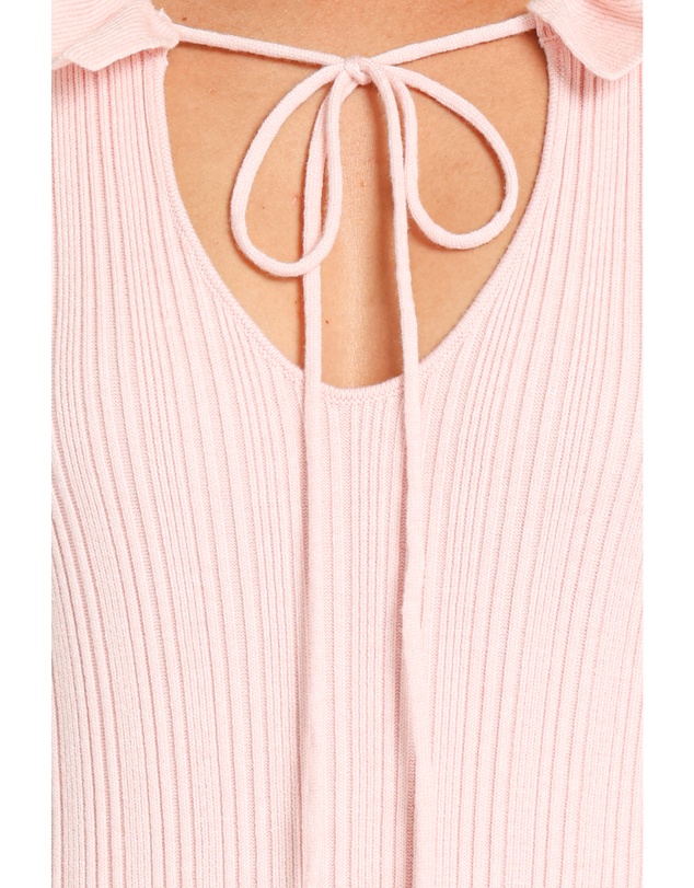 Petal & Pup - Beverly Frill Knit Maxi Dress - Fairy Floss Pink