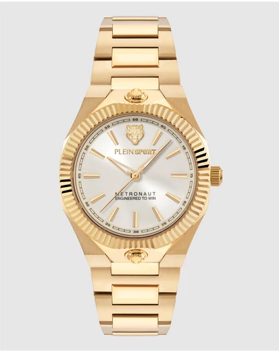 Plein Sport - PLEIN METRONAUT 36mm Champagne Dial and gold-tone bracelet