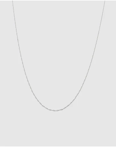 Kuzzoi - ICONIC EXCLUSIVE - Twisted Helix Chain Necklace in 925 Sterling Silver