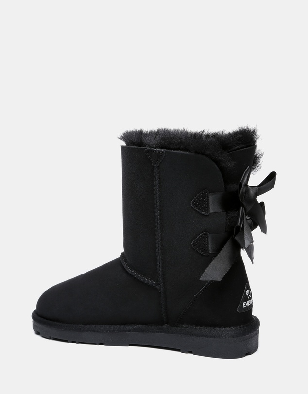 EVERAU - EverAU Ugg Short Back Bow Sheepskin Upper UGG Boots