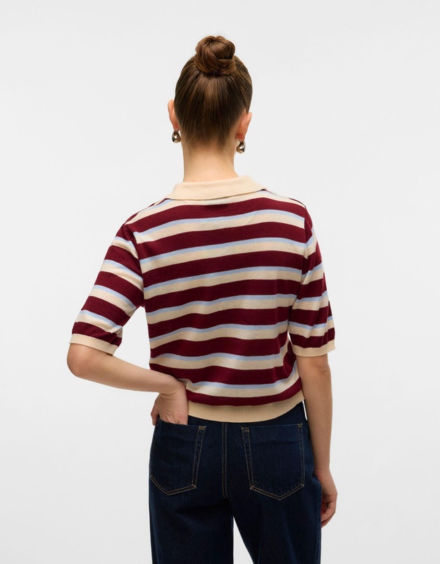 Vero Moda - Sikita Stripe Polo Knit