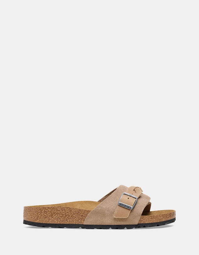 Birkenstock - Oita Braided Taupe Suede Leather Narrow - Unisex