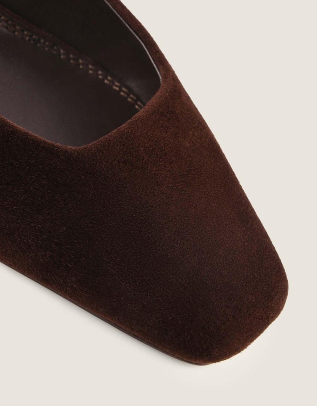 Shelly Shen - Elodie Low Heels Brown Suede