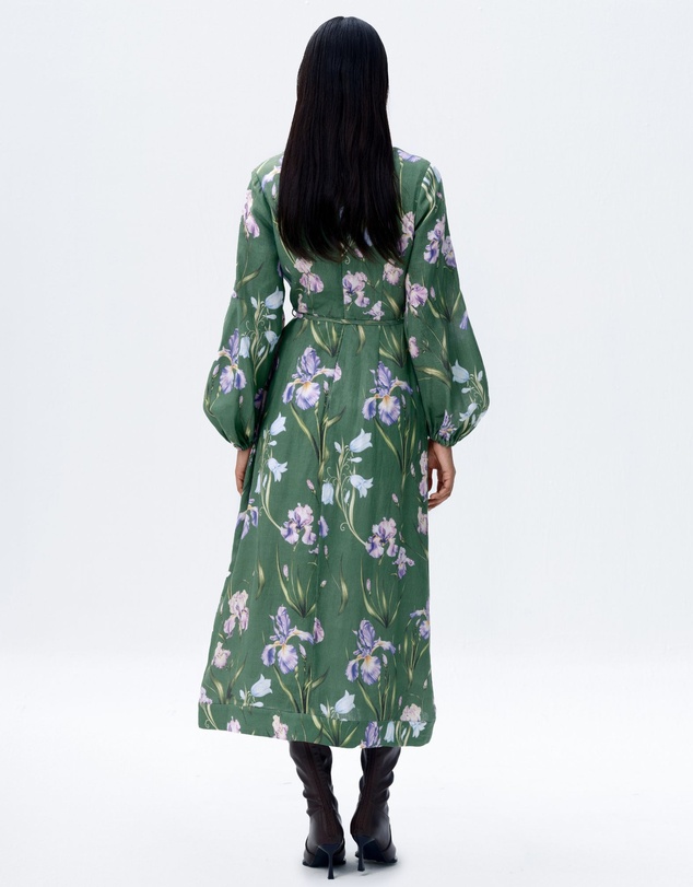 JUSTIN TONG - Eira Linen Midi Dress