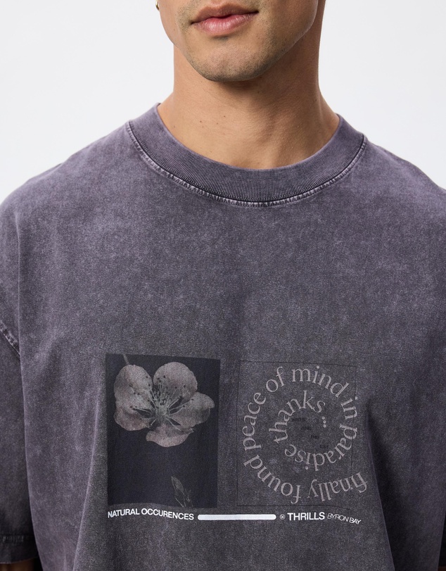 Thrills - Natural Occurence Oversized Box Crop Tee