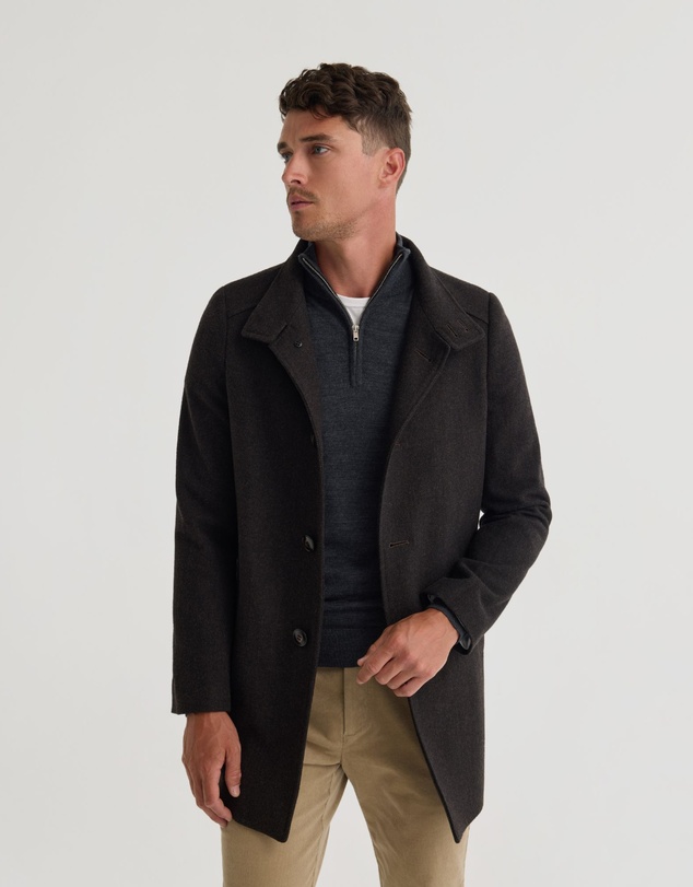 Oxford - Dunbar Herringbone Wool Coat