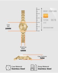 Fossil - Scarlette Gold Tone Analogue Watch