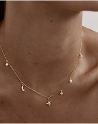 By Charlotte - Celestial Skies Charm Choker