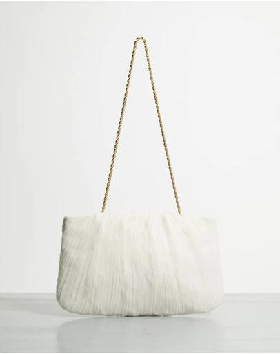 Loeffler Randall - Brit Plissé-Organza Clutch