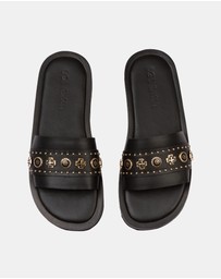 Sol Sana - Cleo Slide Black / Gold