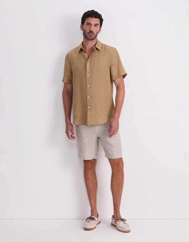 Sportscraft - Short Sleeve Delave Linen Shirt