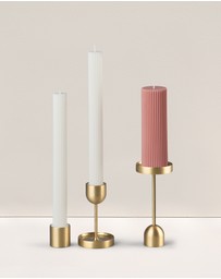 Black Blaze - Wide Column Pillar Candle Party Set