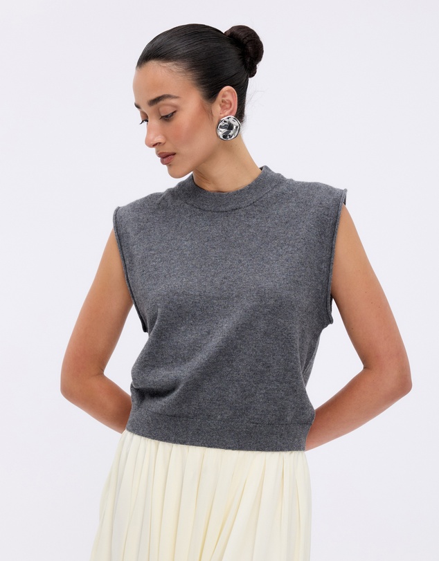 Minima Esenciales - Naya Cashmere Blend Knitted Top