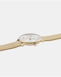 Mondaine - Mondaine Doppio Gold Plated Stainless Steel 33mm Watch