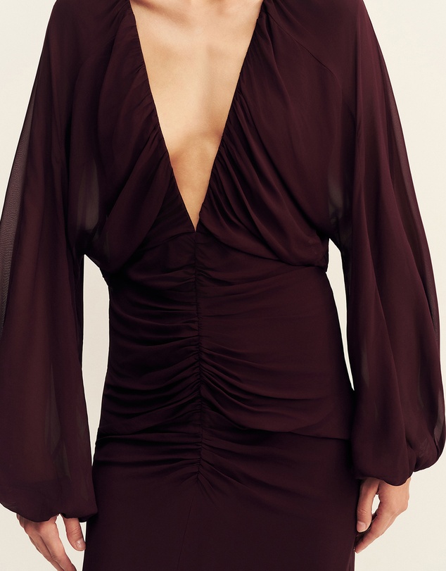 Shona Joy - Amina Low Plunged Maxi Dress