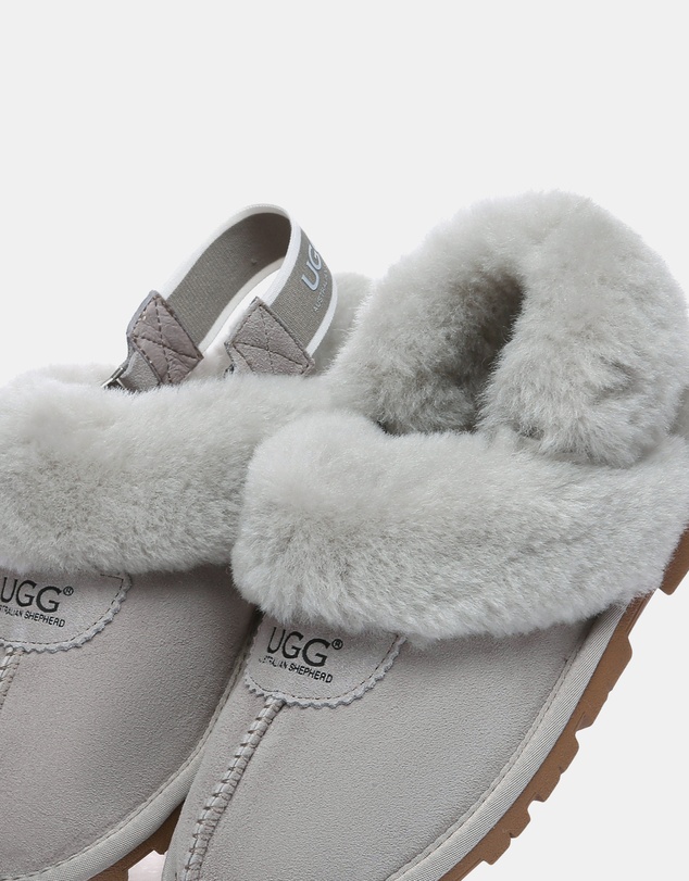 EVERAU - Australian Shepherd Ugg Waffle Fluffy Double Faced Sheepskin Upper House Shoes