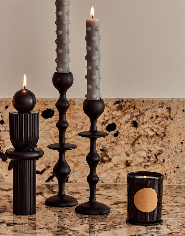 Black Blaze - Infinity Candle Holder