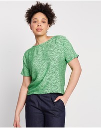 The Social Outfit - Dolman Top - Fern Cheetah