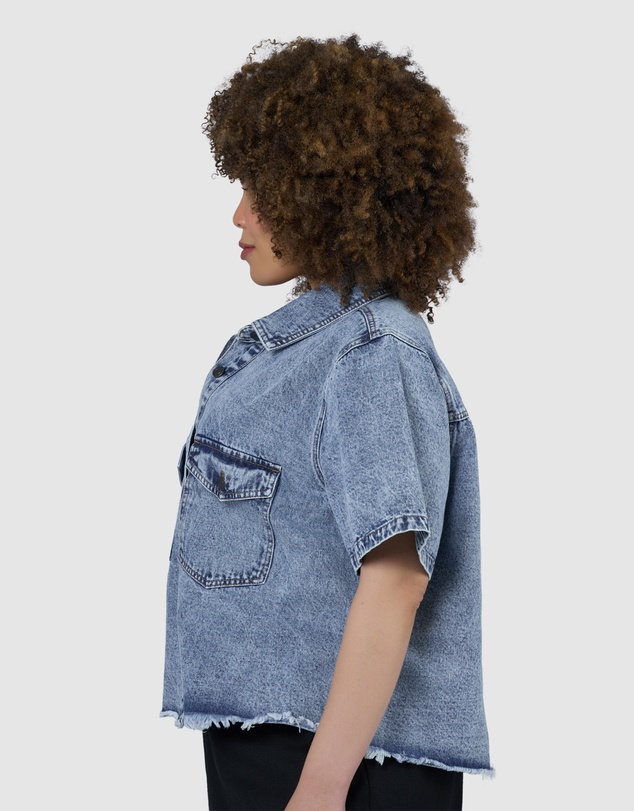 Indigo Tonic - Melissa Cropped Denim Shacket