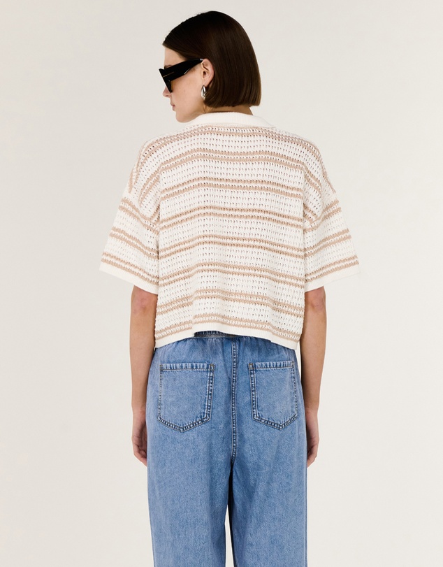 Staple the Label - Eamon Knit Polo Tee