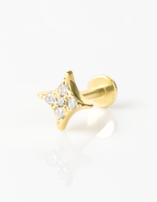 Wanderlust + Co - Sparkle Pave Flat Back Earring