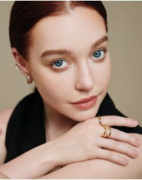 Ania Haie - Gold Curve Dome Band